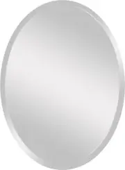 22" X 30" Oval Frameless Wall Mirror