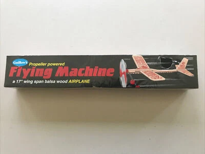 Guillow's Flying Machine 17" Wing Span Glider Plane Airplane 75 Propeller Power