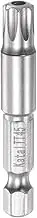 HARFINGTON TT45 Star 7 Point Screwdriver Bit 1/4" Hex Shank 2" Length Magnetic Security Torx Screw Driver Power Tool