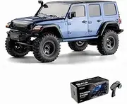 1/18 Thunder Storm RC Crawler, 4X4 Off Road RC Rock Crawler,Waterproof All Terrain RC Cars with 2S 380mah Battery, Charger for Adults, RTR (Blue)