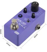FLAMMA FC01 2in1 Drum Machine Phrase Loop Pedal 16 Drum Groove 20 Minutes Looper