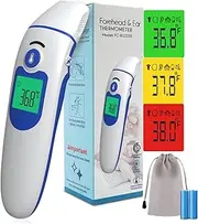 Digital Thermometer, Baby Thermometer Mode, High Precision Infrared sensors Non-Touch Ear/Forehead Detecting Fever and high Temperature, Fast and Accurate Reading Within 1s, ARTG ID: 35751