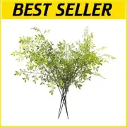 Artificial 43.3” Green Nandina Branches - 4PCS for Stunning Floral Arrangements