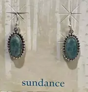 NWT Sundance Catalog Silver Dangle “Lacey Amazonite Earrings” $168