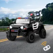 Mazam Kids Ride On Car Police Jeep 12V Electric Toy Remote Control Battery Toddler Cars