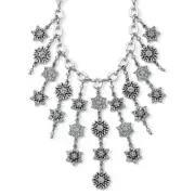NEW Brighton Arctica Snowflake Bib Crystal Statement Necklace $168