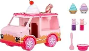 Yummiland Lipgloss Truck - Kids Lip Gloss, Includes 2 Num Noms, 2 Lip Gloss Making Kits with Chocolate and Birthday Cake Flavours, Suitable for Kids Ages 4 and Up