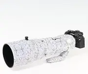 CHASING BIRDS Camouflage Waterproof Lens Coat for Olympus 150-400mm F4.5 TC1.25x is PRO Rainproof Lens Protective Cover (Electric White)