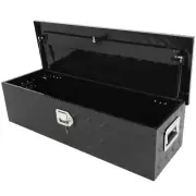 BLACK ALUMINUM PICKUP TRUCK TRUNK BED TOOL BOX TRAILER STORAGE 39"X13"X10"