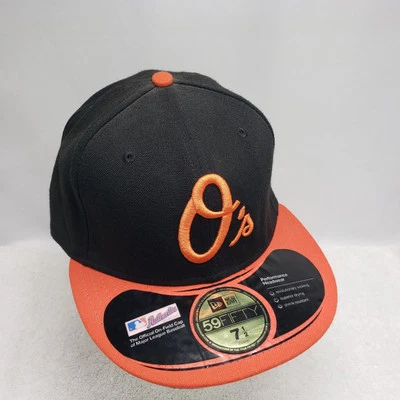 BALTIMORE ORIOLES MLB New Era 59FIFTY Authentic Collection Hat Cap Size 7 1/2