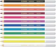 STABILO Chalk-Pastel Pencil CarbOthello - Pack of 12 - Essential Tones