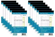 Sentinel Sales Order Forms, 2-Part Carbonless, 12 Books of 50 Sets
