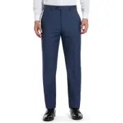 Michael Kors Men's Light Blue Wool Stretch Classic-Fit Suit Pants Size 44W 30L