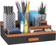 Perfume Storage Organizer - 3 Tier Perfume Shelf Tray with Secret Compartment | Bathroom Organizers and Storage for Beard, Shaving Lotion, Watches, Sunglasses