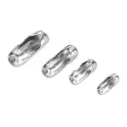 Ball Chain Connector 1.5mm 2mm 2.4mm 4mm Chains Clasp Clips, 20pcs Each Size