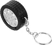 Homoyoyo Mini Tire Shape Keychain Heat Transfer Tape Measure Sublimation Keyring Coil Keychain for Travel