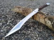 Handmade High Carbon Steel Full Tang Hunting Sword With Sheath Fixed Blade