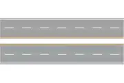 Easy Streets N - Aged Asphalt-10in Interstate Section