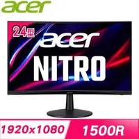 在飛比找PChome24h購物優惠-ACER 宏碁 ED240Q H 24型 100Hz抗閃 曲