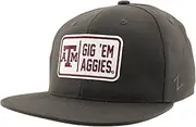 ZHATS Standard NCAA Officially Licensed Hat Flat Snapback Z11 Defer Charcoal