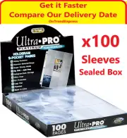 100 ULTRA PRO PLATINUM TRADING CARD 9 POCKET Sleeves Pages NBA AFL MTG POKEMON