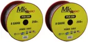 2 Mk Audio PC8-250BK 8 Gauge Black Multi-Strand 250 Feet Power Ground Wire Cable