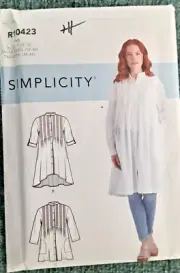 Simplicity Pattern R10423 Misses' Tops with Variations Sewing Craft Project (H)
