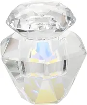 SOESFOUFU Diy Manicure Crystal Cup Acrylic Powder Bowl with Lid Perfect for Nail Art Gel Polish