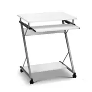 ArtissWhite Metal Mobile Computer Desk