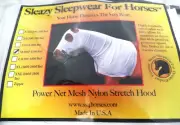 New Sleazy Sleepwear Horses Power Net Mesh Fly Neck Hood Nylon Mane Tamer Sizes