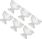 LABRIMP Unique Glass Dessert Bowls Ice Cream Pudding Cups Jelly Cups for Parties