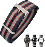 [KAVJU] 20mm High Density Nylon Canvas Strap Fit for Omega Seamaster 300 Speedmaster AT150 Aqua Terra Soft Watchband Gift Tools