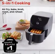 Instant Vortex 6qt Slim 5-in-1 Air Fryer Black New In Box