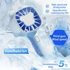Handheld Fan Rechargeable Usb Mini with Strong Airflow Quiet Operation Portable