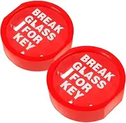 PartyKindom 2pcs Fireproof Emergency Key Lock Box Wall Mounted Storage for Door Keys Room Cards Hazardous Items Secure Combination Lock for Office Hotel Use