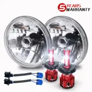 7" LED Round Headlights Fit Hi/Lo Beam For Plymouth Barracuda Cuda Duster 340 (for: Suzuki)