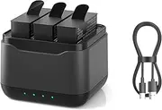 Battery Charging Hub with Light Indicator Support Charging of 3 Batteries Multi-Protection Fit for Insta360 Ace Pro/Ace