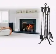 JUMBUCK 4PCE FIREPLACE TOOL SET (NEW)
