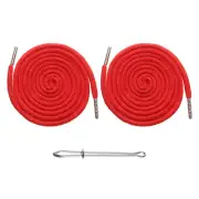 2pcs Drawstring Cords 51" Replacement Drawstring with Threader, Red