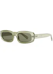 LE Specs Dynamite Rectangle-frame Sunglasses - Green ONE SIZE