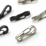 Key chain Carabiner Stainless Steel Snap Spring Clip Hook Outdoor Traveling