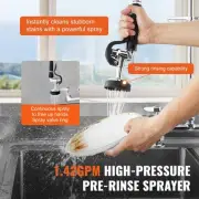 Commercial Kitchen Faucet with Pre-Rinse Sprayer, 0.66m Tall, Dual Mode Spray
