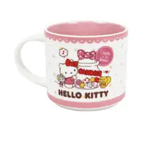 在飛比找樂天市場購物網優惠-小禮堂 Hello Kitty 陶瓷疊疊杯 400ml (粉