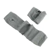 3pair Anime Glove Cosplay Darkly Ninja Mitten Oversleeve Man Women Fashion Sun Block Keep Warm Cuff - light gray