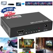 1 In 4 Amplifier Duplicator 3D Foxtel DVD V1.4 1080p HD HDMI Splitter