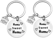 Ciieeo New Home Keychain Keyring Pendant Decorative Hanging Ornament Backpack Accessory