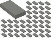 ☀️Lego 50x DARK BLUISH GRAY 1x2 Tiles Building Piece Bulk Lot Legos #3069b