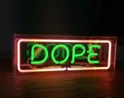 Dope Acrylic 14"x6" Neon Light Sign Lamp Bedroom Artwork Wall Decor