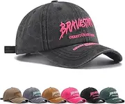 [Siribelle] Women's Summer Baseball Cap Women's Adjustable Baseball Cap Cotton Vintage Sun Hat Women's Baseball Cap for Golf Tennis