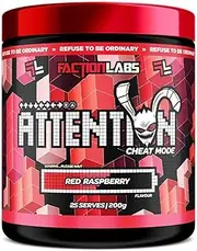 Faction Labs Attention Cheat Mode Red Raspberry 25 Serves